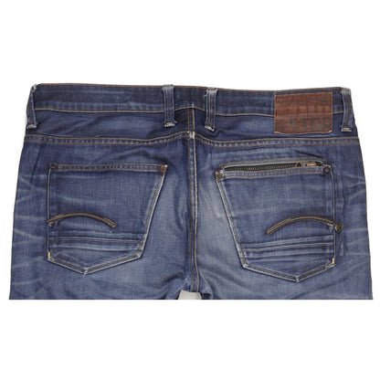 G-Star Attacc Men Blue Straight Regular Jeans W38 L35