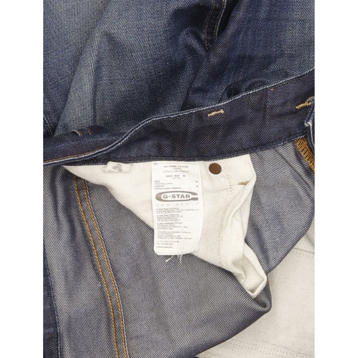 G-Star Attacc Men Blue Straight Regular Jeans W38 L35