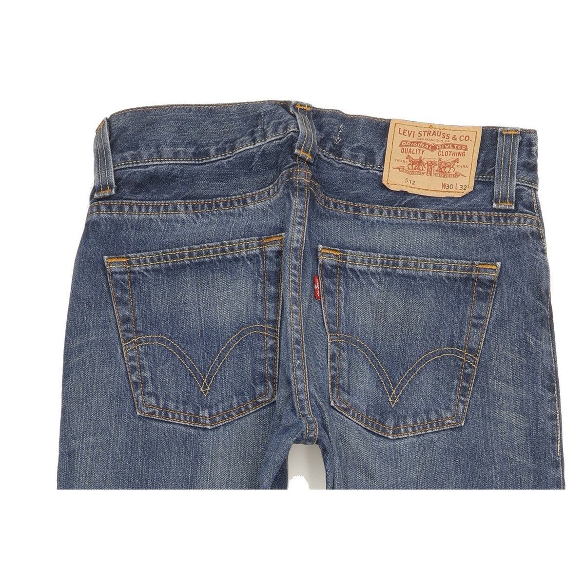 Levi's 512 Men Blue Bootcut Slim Jeans W30 L32