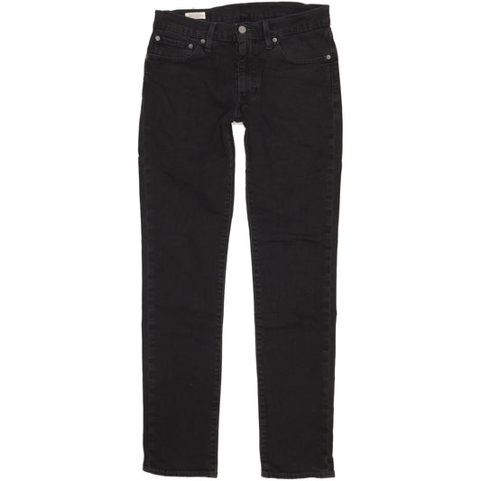 Levi's 511 Men Black Straight Slim Stretch Jeans W32 L34