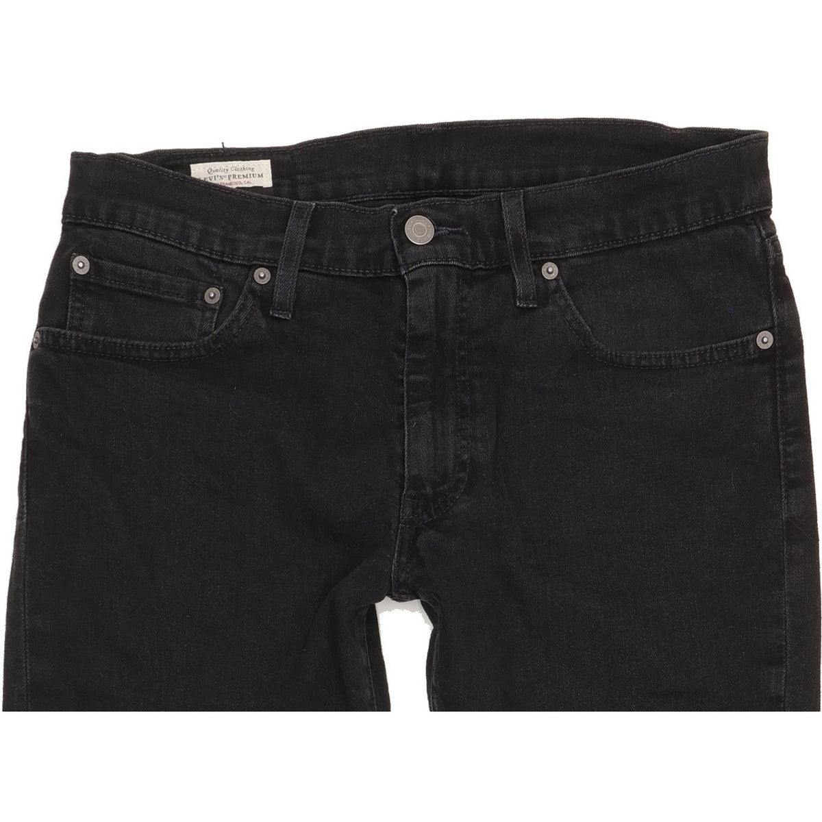 Levi's 511 Men Black Straight Slim Stretch Jeans W32 L34