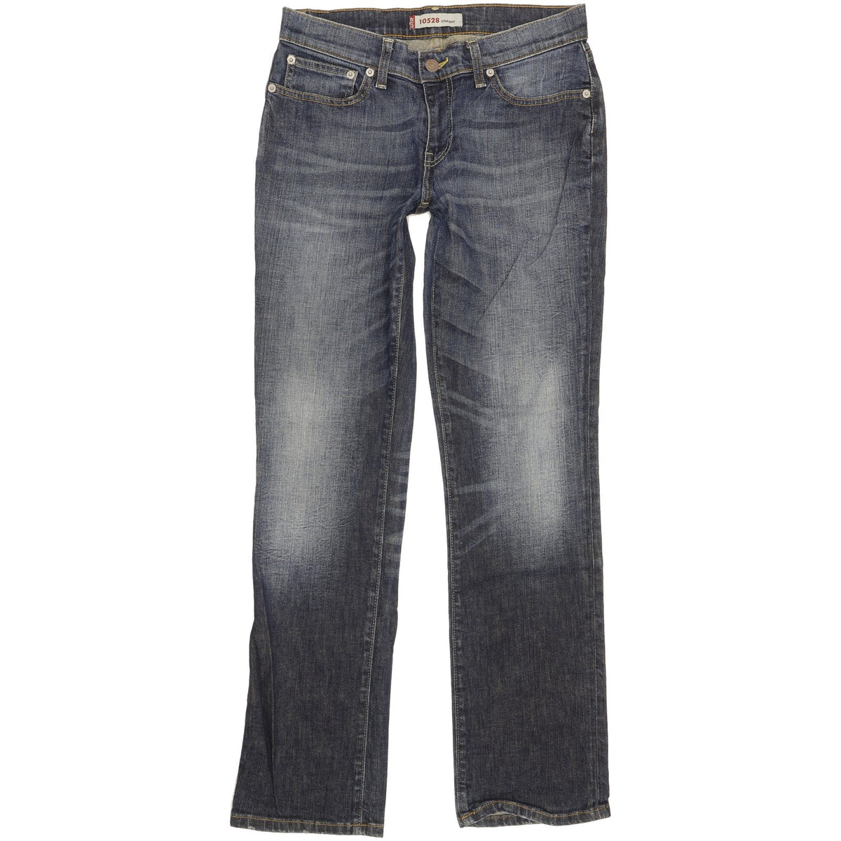 Levi's 528 Women Blue Straight Slim Stretch Jeans W29 L31
