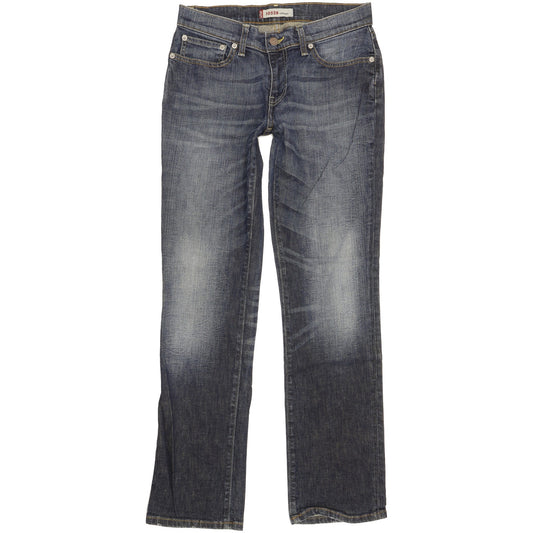 Levi's 528 Women Blue Straight Slim Stretch Jeans W29 L31