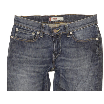Levi's 528 Women Blue Straight Slim Stretch Jeans W29 L31