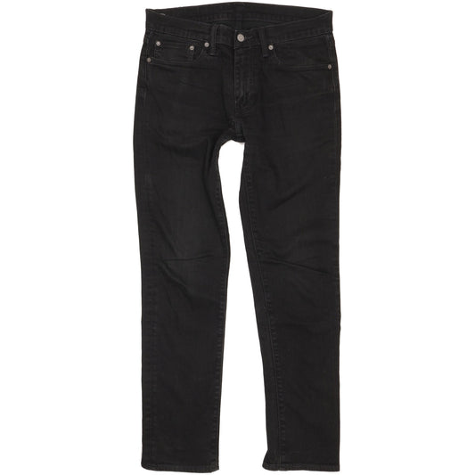 Levi's 511 Men Black Straight Slim Stretch Jeans W32 L32