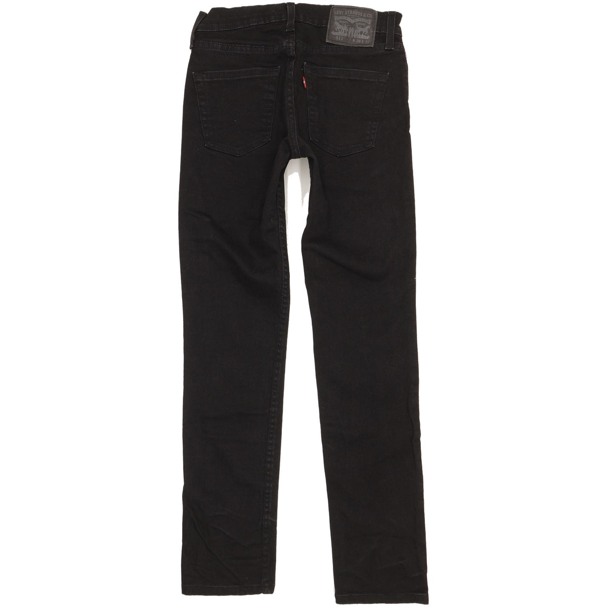 Levi's 511 Men Black Straight Slim Stretch Jeans W28 L31