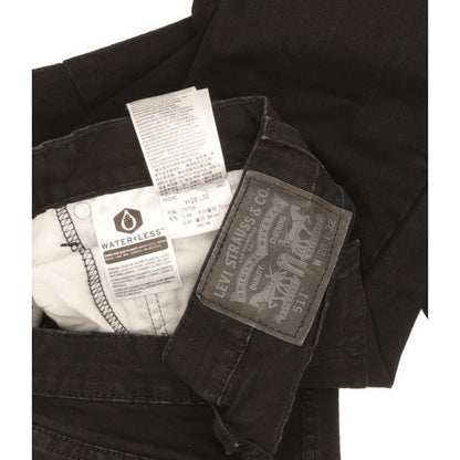 Levi's 511 Men Black Straight Slim Stretch Jeans W28 L31