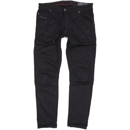 Diesel Krooley Men Navy Tapered Slim Stretch Jeans W32 L30