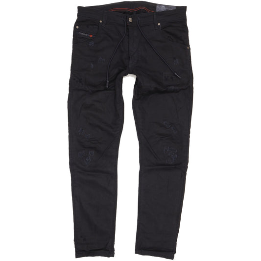Diesel Krooley Men Navy Tapered Slim Stretch Jeans W32 L30