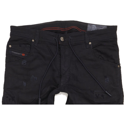 Diesel Krooley Men Navy Tapered Slim Stretch Jeans W32 L30