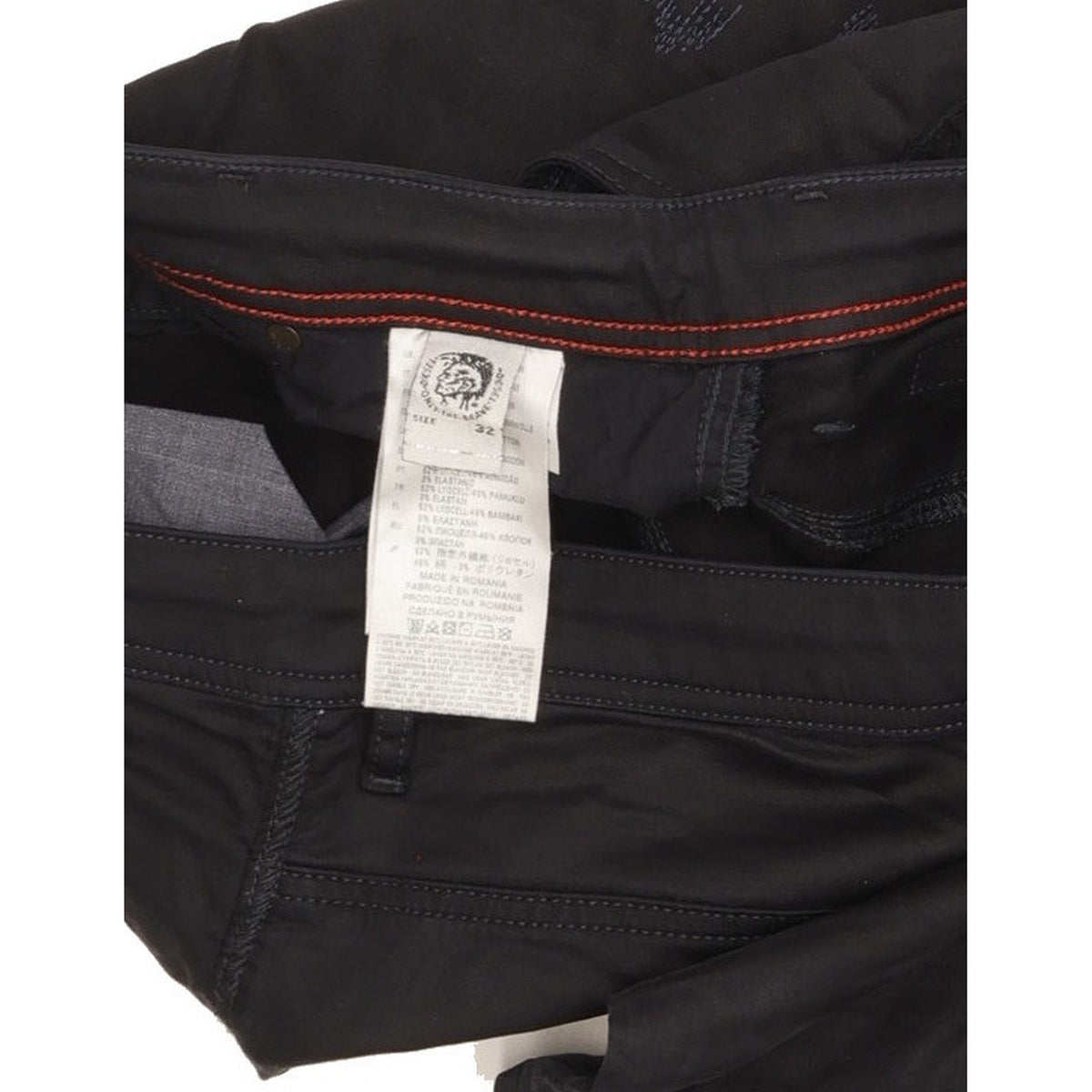 Diesel Krooley Men Navy Tapered Slim Stretch Jeans W32 L30