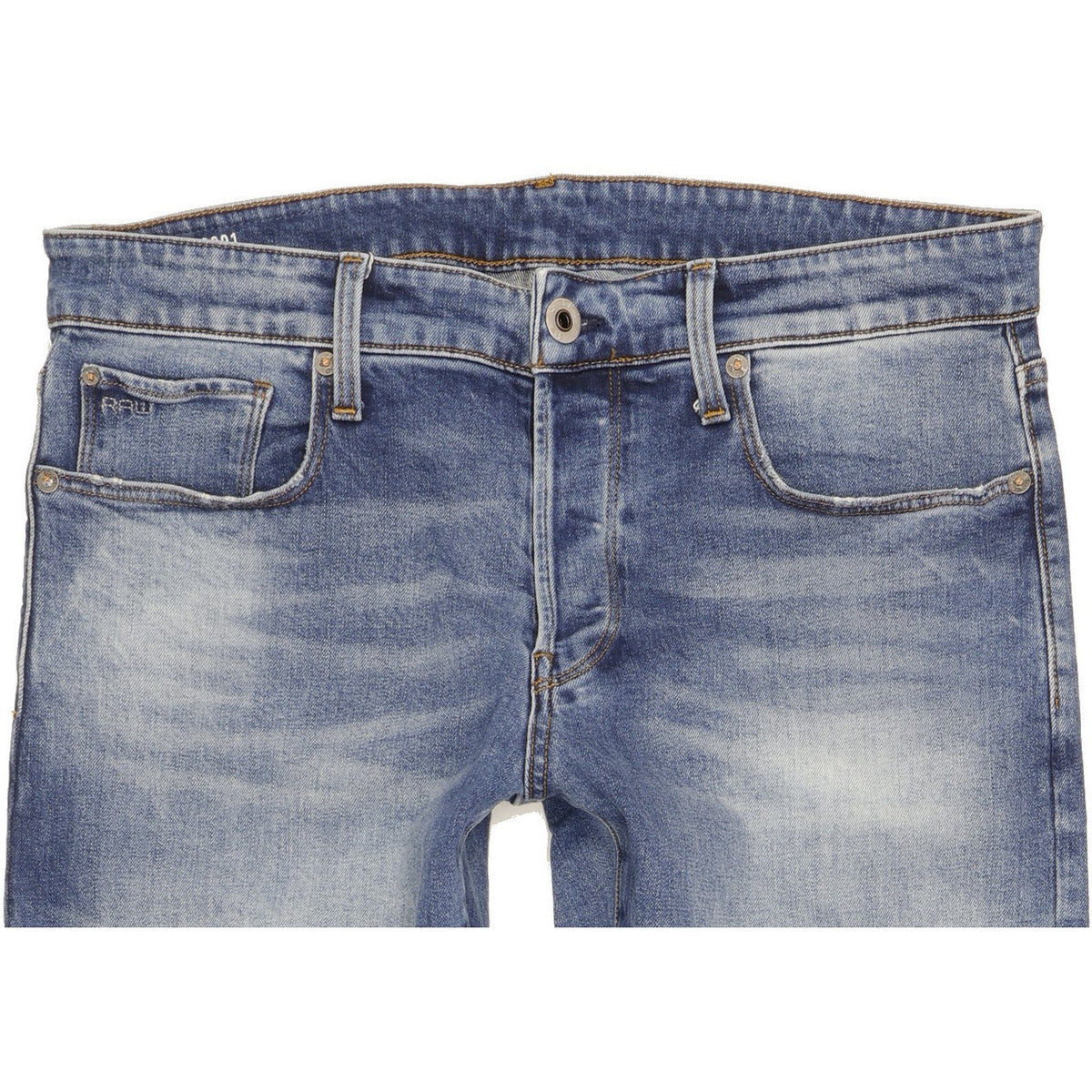G-Star 3301 Men Blue Tapered Regular Jeans W34 L31