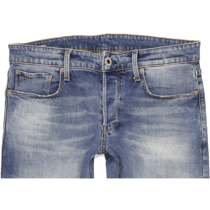 G-Star 3301 Men Blue Tapered Regular Jeans W34 L31