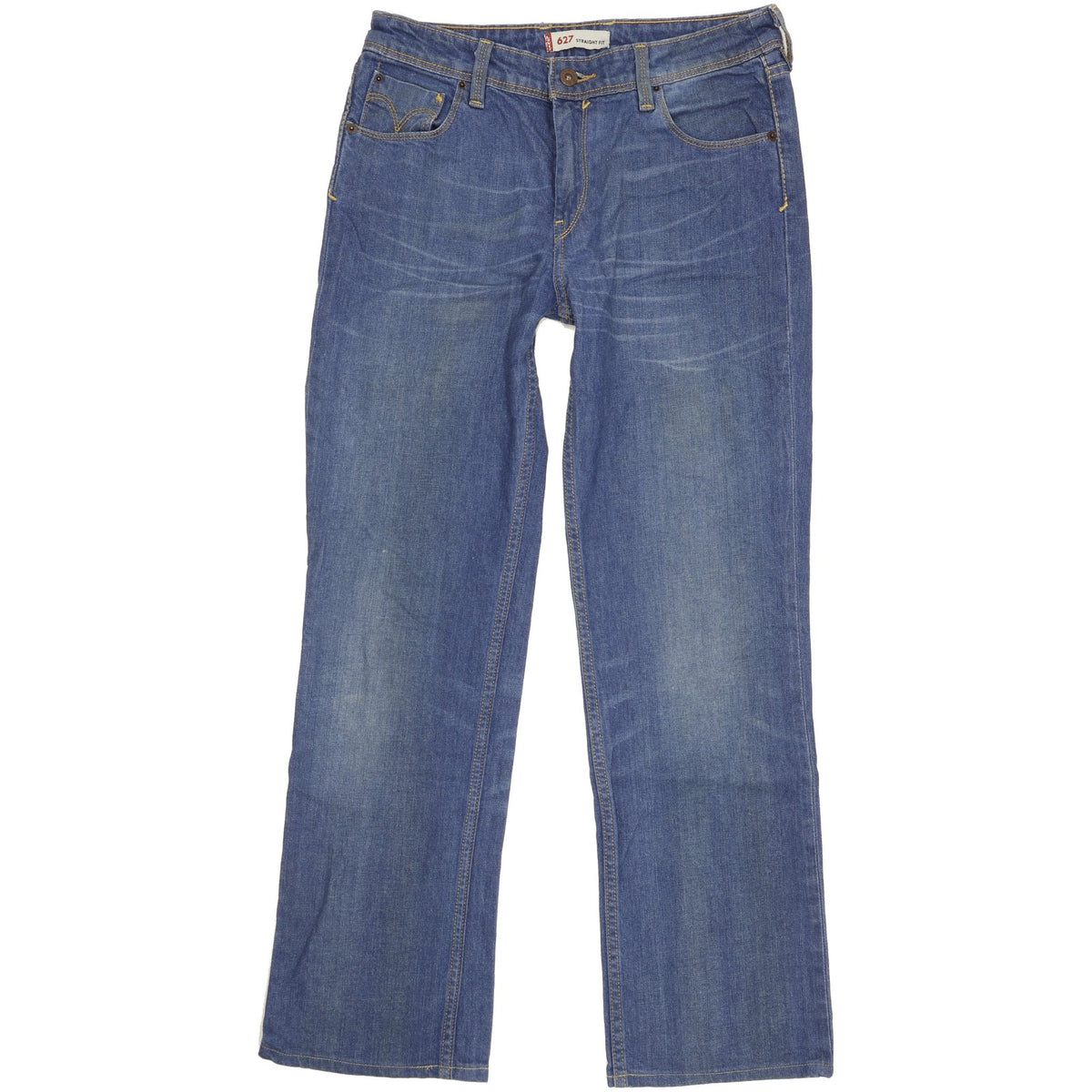 Levi's 627 Men Blue Straight Slim Stretch Jeans W30 L29