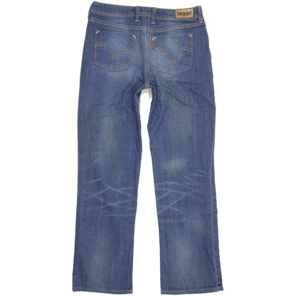 Levi's 627 Men Blue Straight Slim Stretch Jeans W30 L29