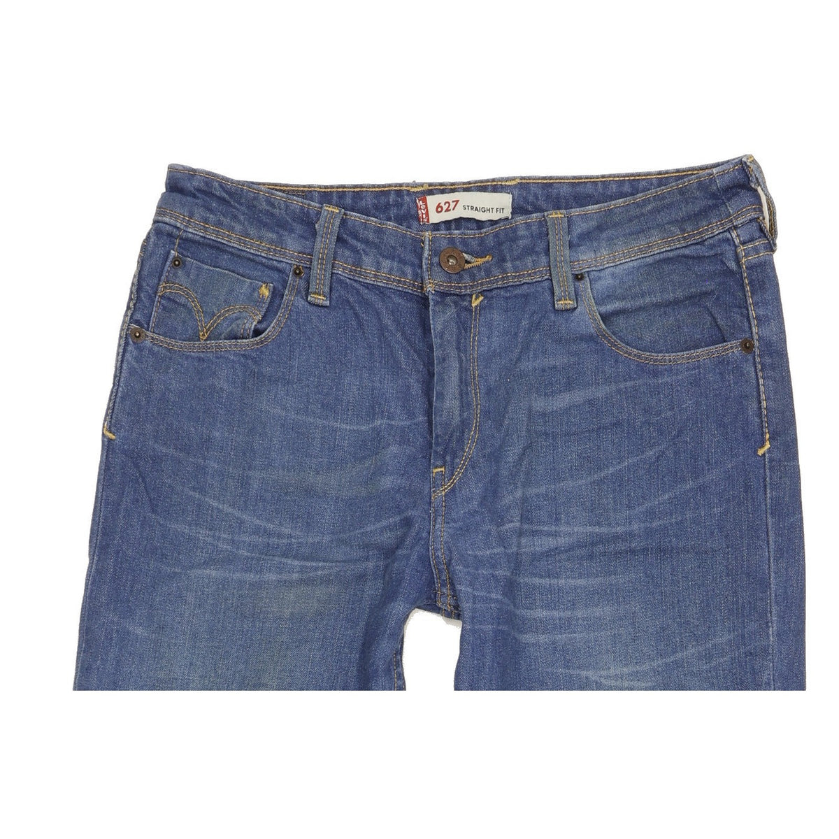 Levi's 627 Men Blue Straight Slim Stretch Jeans W30 L29