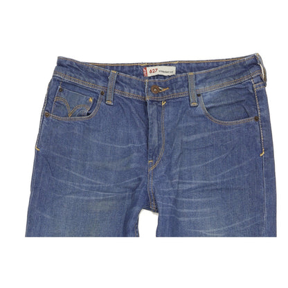 Levi's 627 Men Blue Straight Slim Stretch Jeans W30 L29