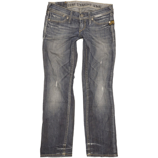 G-Star Core Women Blue Straight Slim Jeans W28 L30