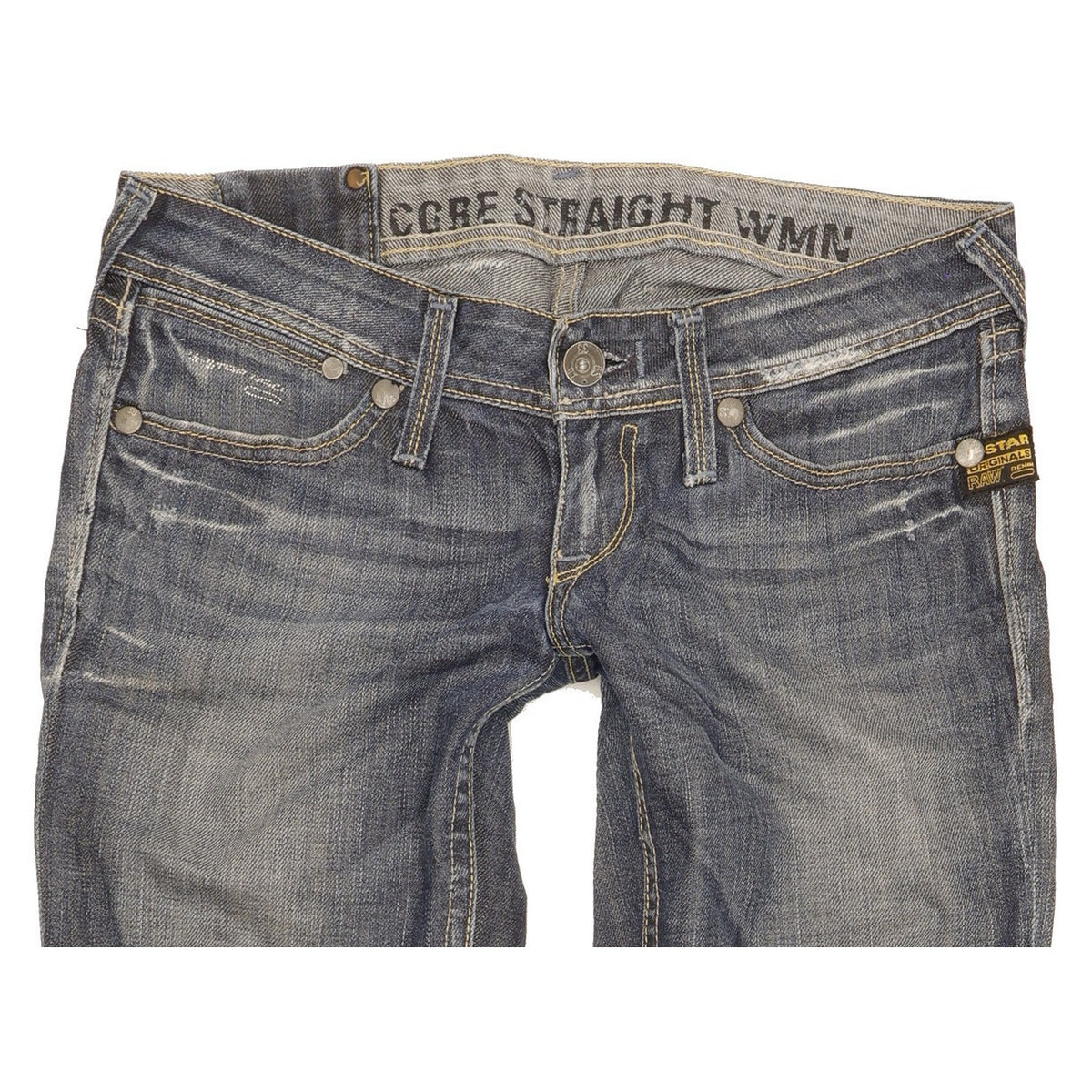 G-Star Core Women Blue Straight Slim Jeans W28 L30