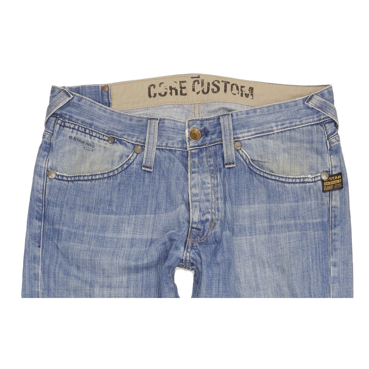 G-Star Core Custom Men Blue Bootcut Regular Jeans W33 L33