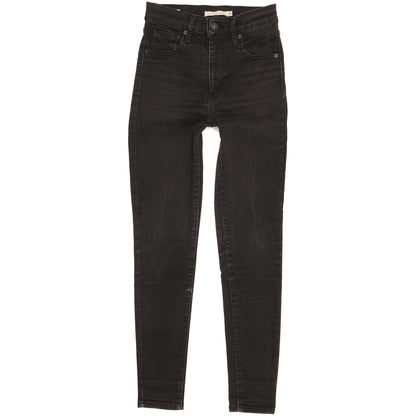 Levi's Mile Women Black Skinny Slim Stretch Jeans W25 L28