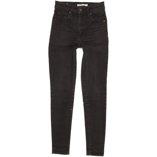 Levi's Mile Women Black Skinny Slim Stretch Jeans W25 L28