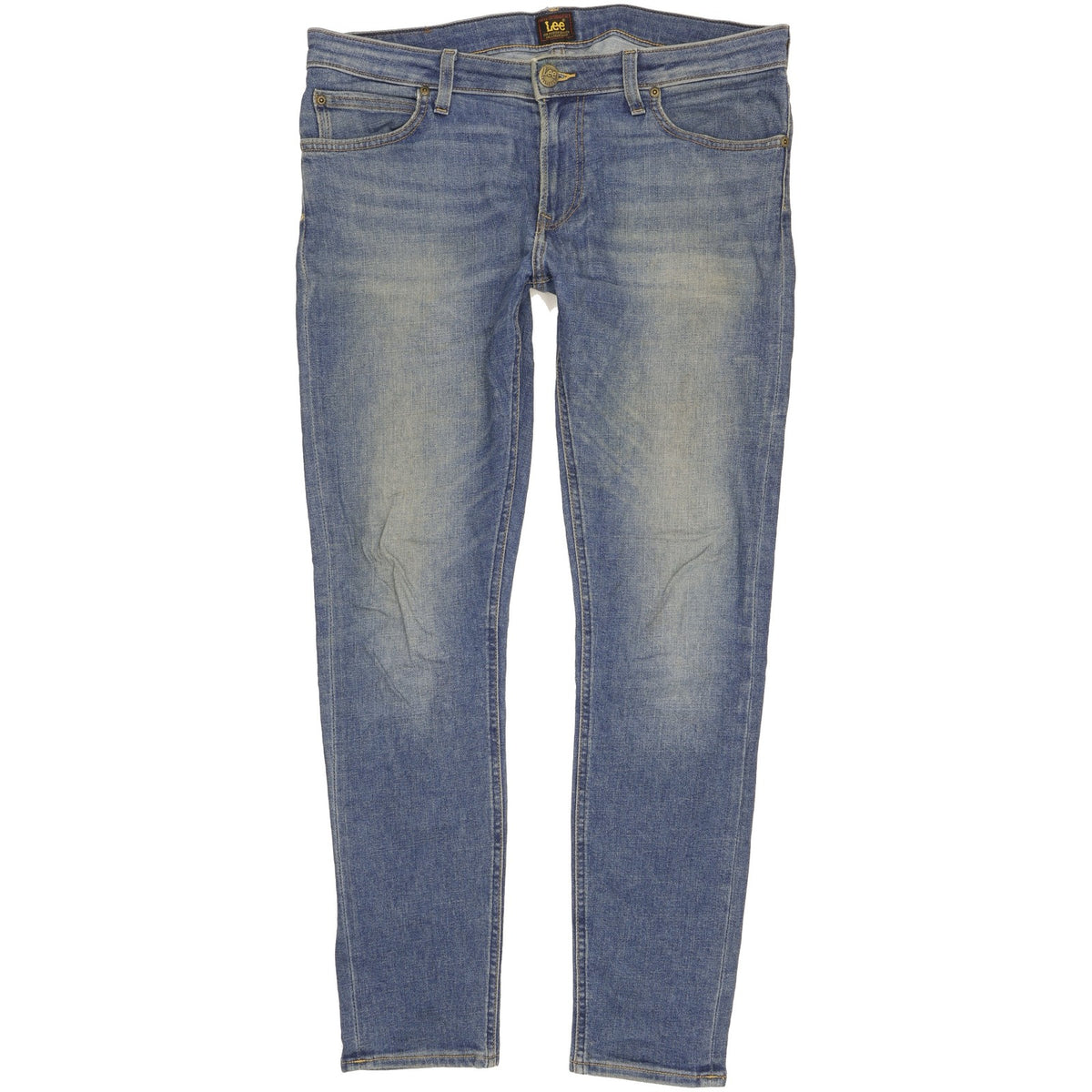 Lee Malone Men Blue Skinny Slim Stretch Jeans W33 L30