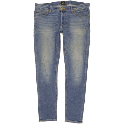 Lee Malone Men Blue Skinny Slim Stretch Jeans W33 L30