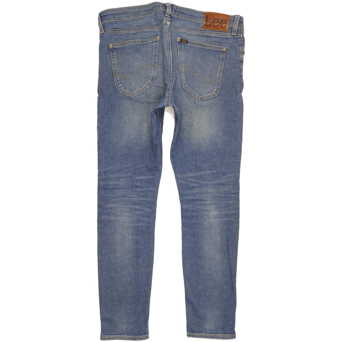 Lee Malone Men Blue Skinny Slim Stretch Jeans W33 L30