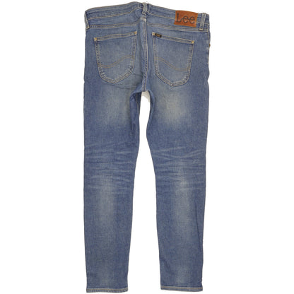 Lee Malone Men Blue Skinny Slim Stretch Jeans W33 L30