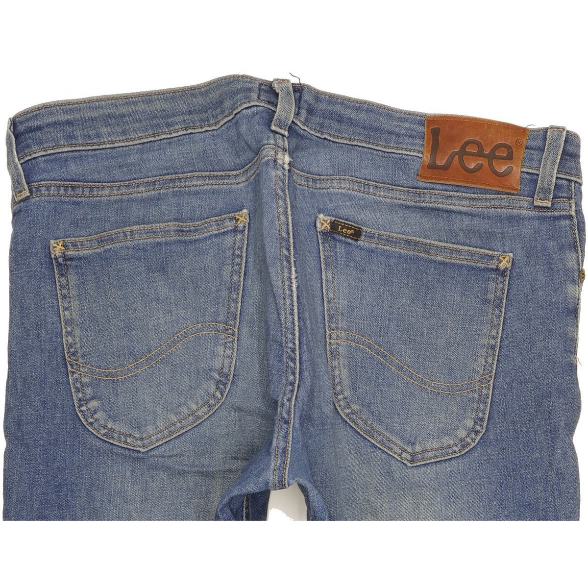 Lee Malone Men Blue Skinny Slim Stretch Jeans W33 L30