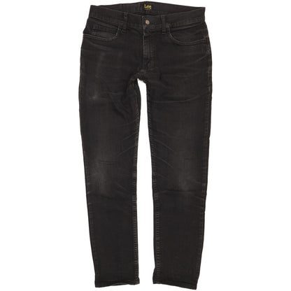 Lee Men Black Skinny Slim Stretch Jeans W32 L30