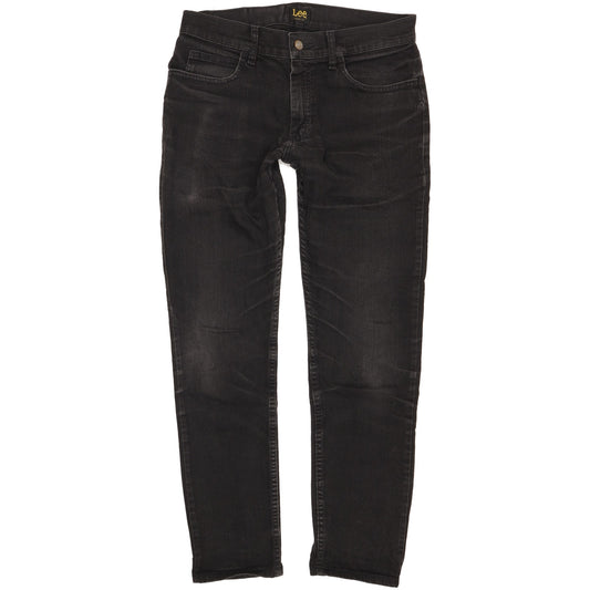 Lee Men Black Skinny Slim Stretch Jeans W32 L30