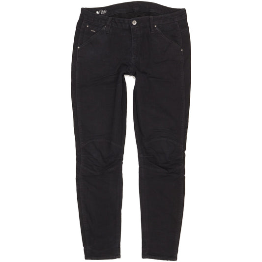 G-Star 5622 Women Black Skinny Slim Stretch Jeans W32 L30