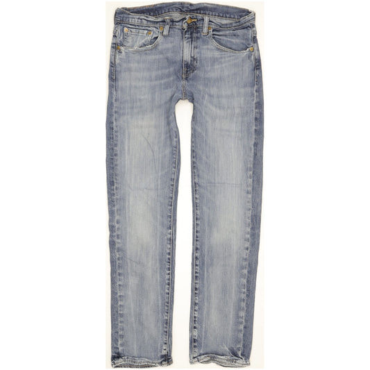 Levi's 513 Men Blue Straight Slim Stretch Jeans W32 L31
