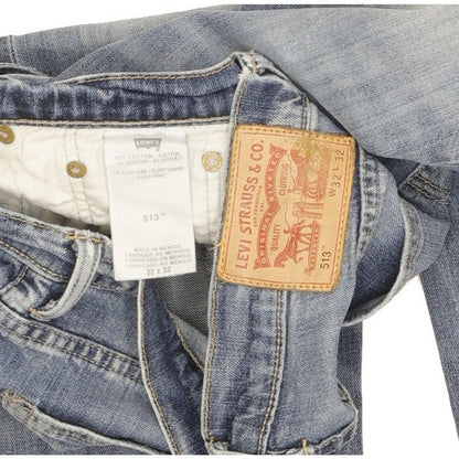 Levi's 513 Men Blue Straight Slim Stretch Jeans W32 L31