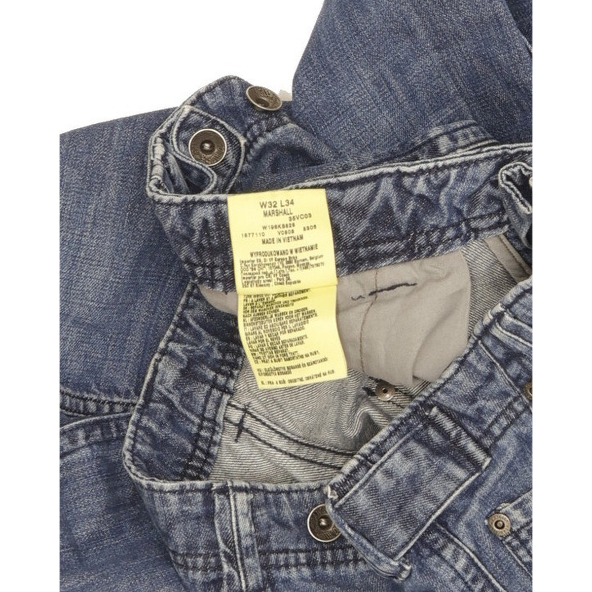 Wrangler Marshall Men Blue Straight Regular Jeans W32 L33