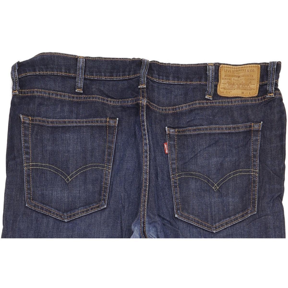 Levi's 514 Men Blue Straight Regular Stretch Jeans W38 L32