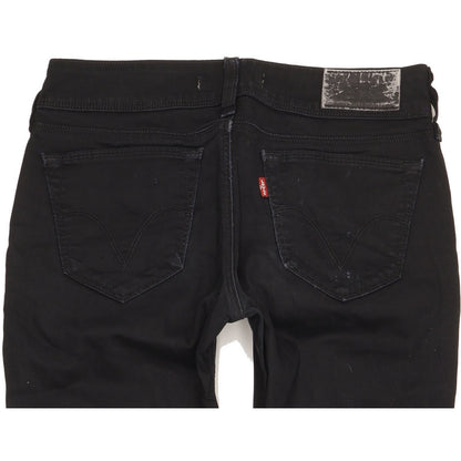 Levi's 470 Women Black Straight Slim Stretch Jeans W29 L31