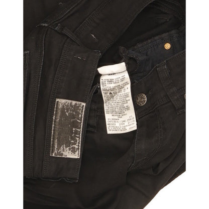 Levi's 470 Women Black Straight Slim Stretch Jeans W29 L31