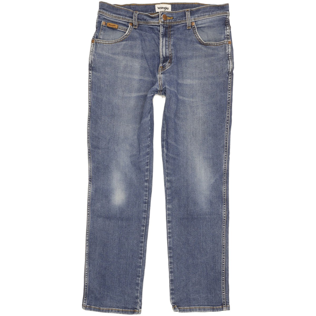 Wrangler Texas Men Blue Straight Regular Stretch Jeans W34 L29