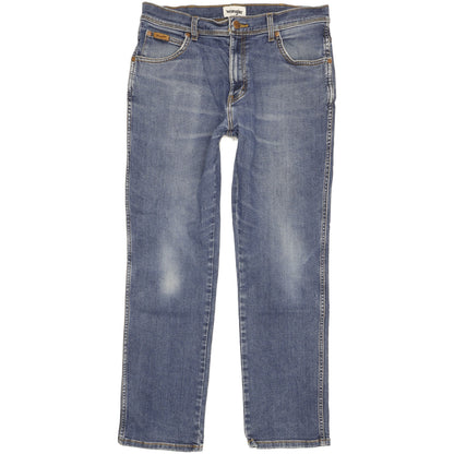 Wrangler Texas Men Blue Straight Regular Stretch Jeans W34 L29