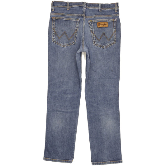 Wrangler Texas Men Blue Straight Regular Stretch Jeans W34 L29