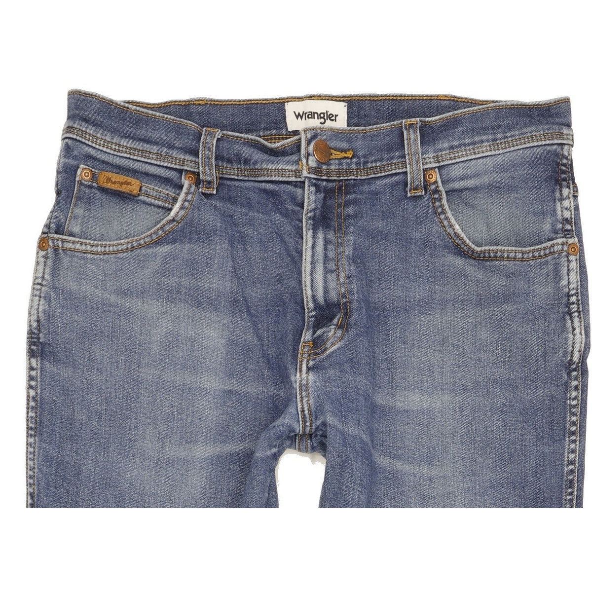 Wrangler Texas Men Blue Straight Regular Stretch Jeans W34 L29