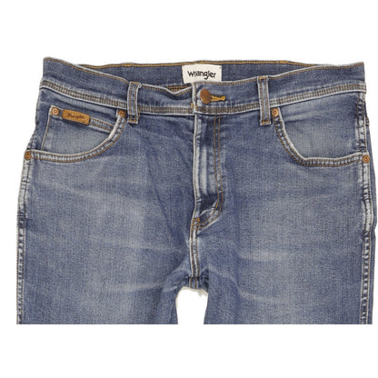 Wrangler Texas Men Blue Straight Regular Stretch Jeans W34 L29
