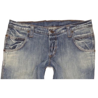 Wrangler Sharkey Men Blue Bootcut Slim Jeans W36 L34