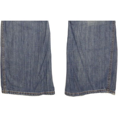 Wrangler Sharkey Men Blue Bootcut Slim Jeans W36 L34