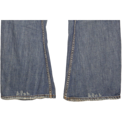 Wrangler Sharkey Men Blue Bootcut Slim Jeans W36 L34