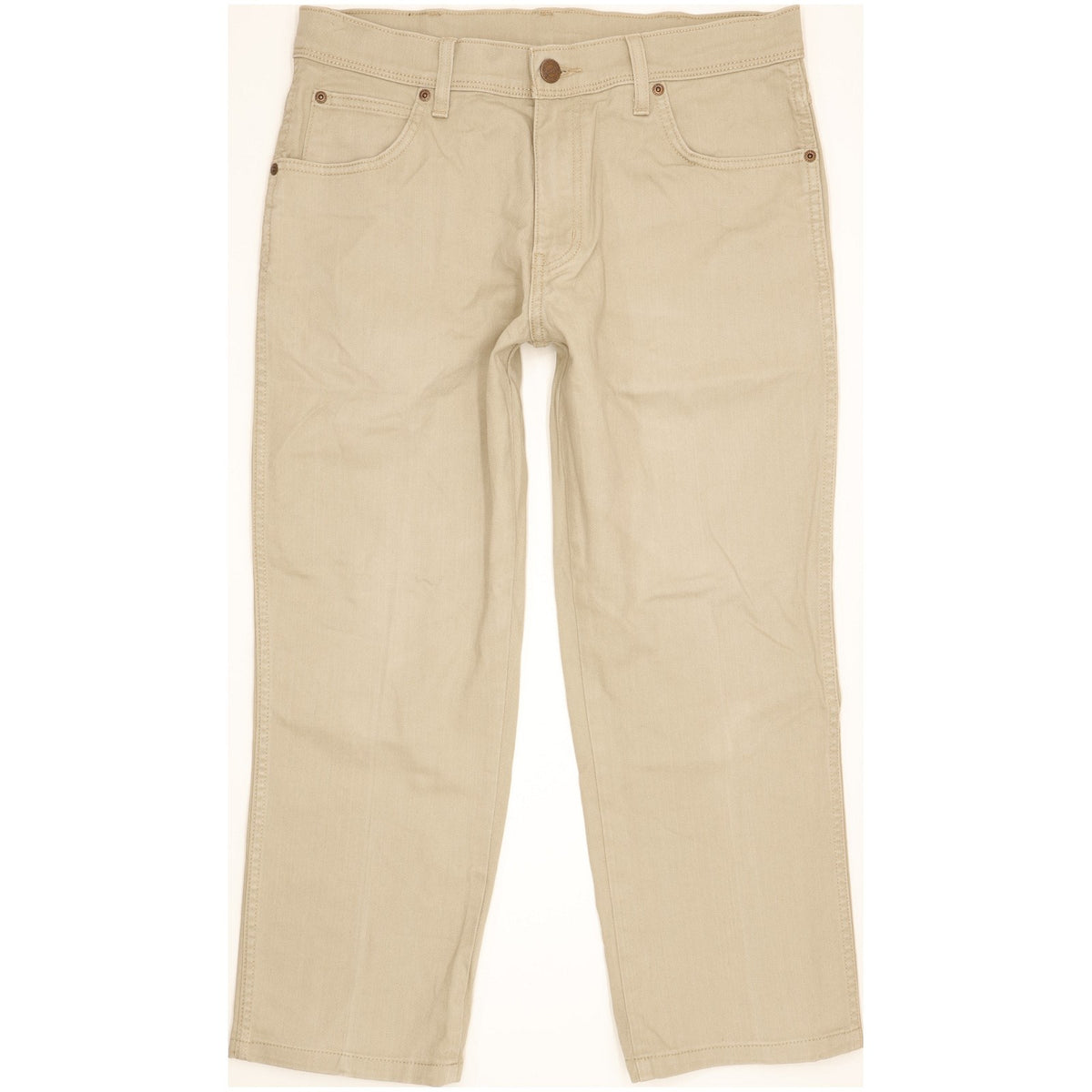 Wrangler Men Beige Straight Regular Stretch Jeans W32 L24