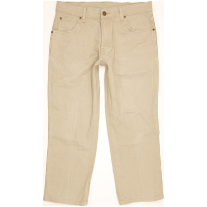Wrangler Men Beige Straight Regular Stretch Jeans W32 L24